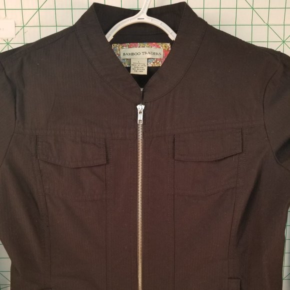 Bamboo Traders Zip-Up Long Sleeve Shirt - Picture 4 of 5